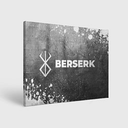 Холст прямоугольный Berserk - grey gradient по-горизонтали, цвет: 3D-принт