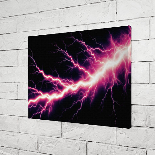 Картина прямоугольная Lightning pink / 3D-принт – фото 3