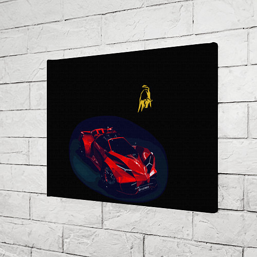 Картина прямоугольная Lamborghini Diverso - motorsport / 3D-принт – фото 3