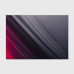 Холст прямоугольный Color black grey, цвет: 3D-принт — фото 2