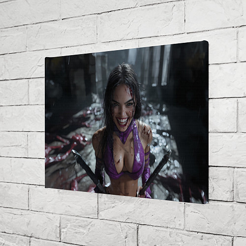 Картина прямоугольная Довольная Милина Мортал комбат / 3D-принт – фото 3