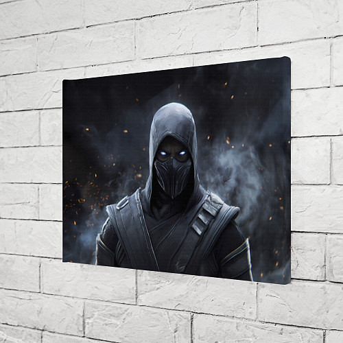 Картина прямоугольная Нуб Сайбот синие глаза / 3D-принт – фото 3