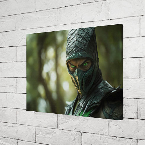 Картина прямоугольная Мортал комбат Рептилия / 3D-принт – фото 3