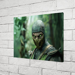 Холст прямоугольный Рептилия в классической маске, цвет: 3D-принт — фото 2