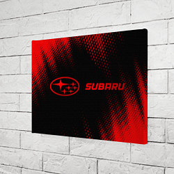 Холст прямоугольный Subaru - red gradient по-горизонтали, цвет: 3D-принт — фото 2