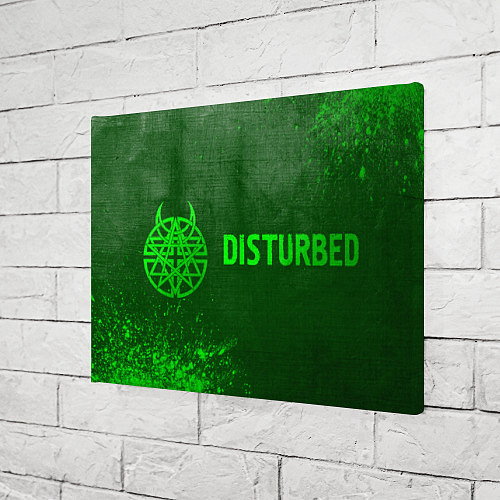 Картина прямоугольная Disturbed - green gradient по-горизонтали / 3D-принт – фото 3