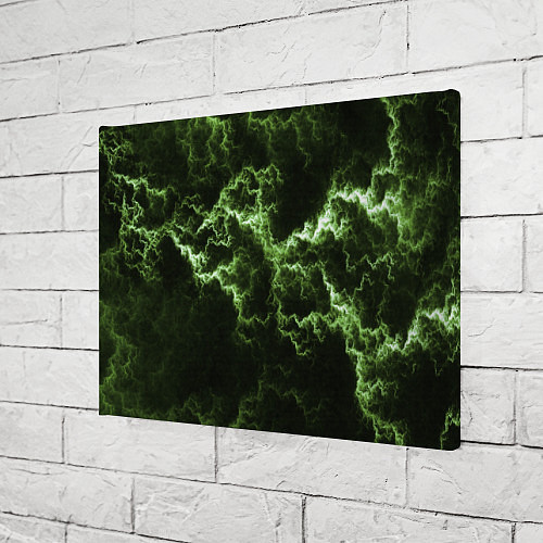 Картина прямоугольная Lightning green glow / 3D-принт – фото 3
