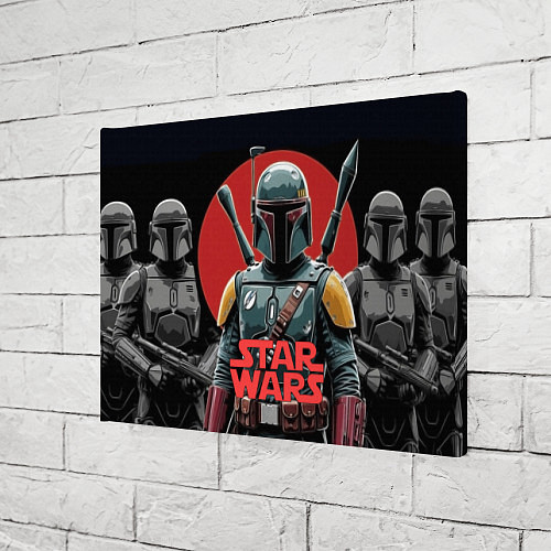 Картина прямоугольная Boba Fett звездные войны / 3D-принт – фото 3