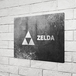Холст прямоугольный Zelda - grey gradient по-горизонтали, цвет: 3D-принт — фото 2