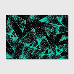 Холст прямоугольный The triangle is light blue, цвет: 3D-принт — фото 2