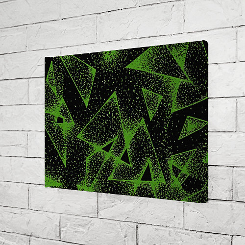 Картина прямоугольная Triangles with dots / 3D-принт – фото 3