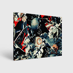 Холст прямоугольный Звездные войны персонажи, цвет: 3D-принт