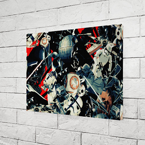 Картина прямоугольная Звездные войны персонажи / 3D-принт – фото 3