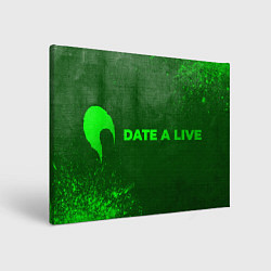 Холст прямоугольный Date A Live - green gradient по-горизонтали, цвет: 3D-принт
