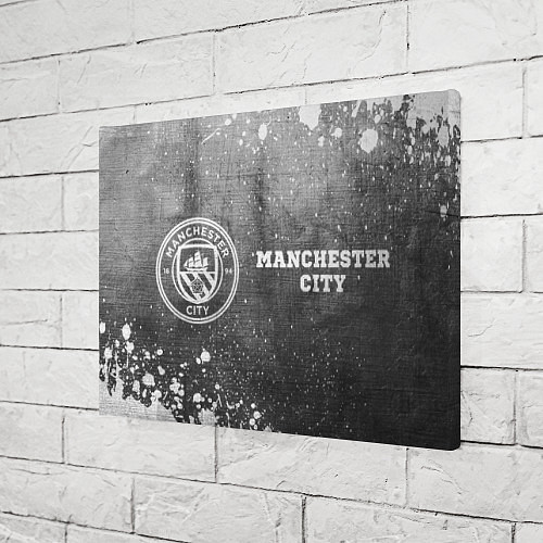 Картина прямоугольная Manchester City - grey gradient по-горизонтали / 3D-принт – фото 3