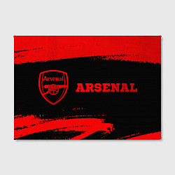 Холст прямоугольный Arsenal - red gradient по-горизонтали, цвет: 3D-принт — фото 2