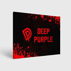 Холст прямоугольный Deep Purple - red gradient по-горизонтали, цвет: 3D-принт