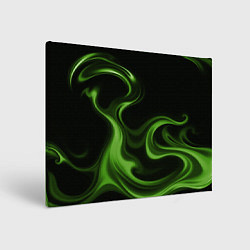 Холст прямоугольный Green black, цвет: 3D-принт