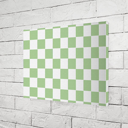 Картина прямоугольная Квадраты зелёные / 3D-принт – фото 3