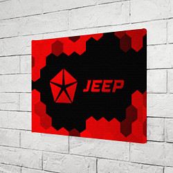 Холст прямоугольный Jeep - red gradient по-горизонтали, цвет: 3D-принт — фото 2