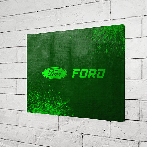 Картина прямоугольная Ford - green gradient по-горизонтали / 3D-принт – фото 3