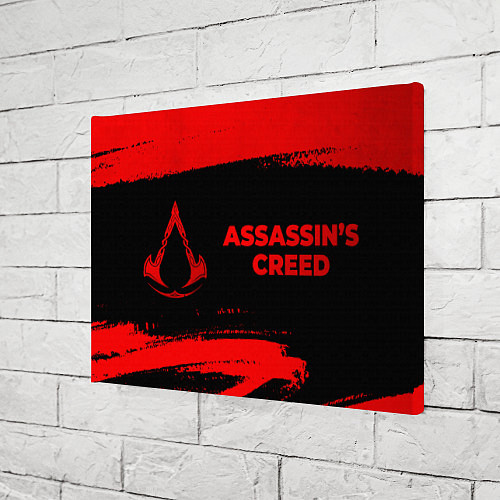 Картина прямоугольная Assassins Creed - red gradient по-горизонтали / 3D-принт – фото 3