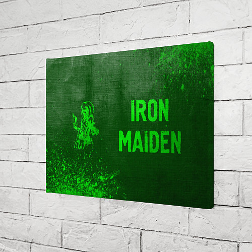 Картина прямоугольная Iron Maiden - green gradient по-горизонтали / 3D-принт – фото 3