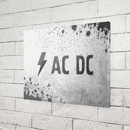 Картина прямоугольная AC DC - white gradient по-горизонтали / 3D-принт – фото 3