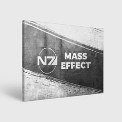 Холст прямоугольный Mass Effect - grey gradient по-горизонтали, цвет: 3D-принт