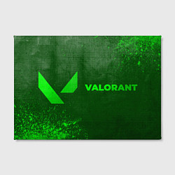 Холст прямоугольный Valorant - green gradient по-горизонтали, цвет: 3D-принт — фото 2