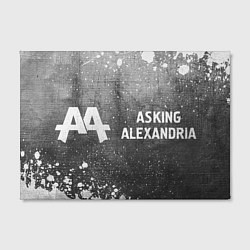 Холст прямоугольный Asking Alexandria - grey gradient по-горизонтали, цвет: 3D-принт — фото 2
