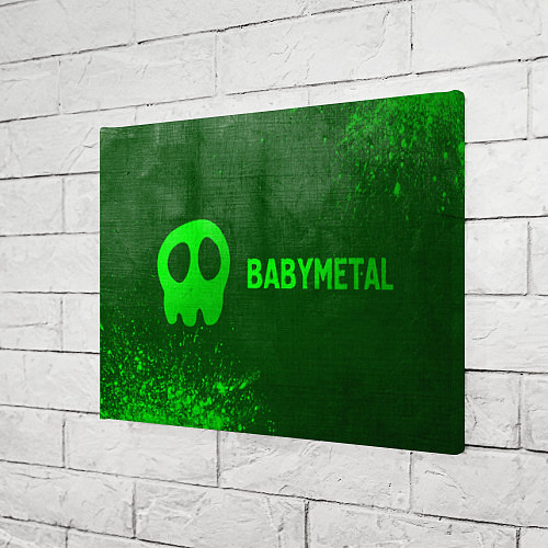 Картина прямоугольная Babymetal - green gradient по-горизонтали / 3D-принт – фото 3