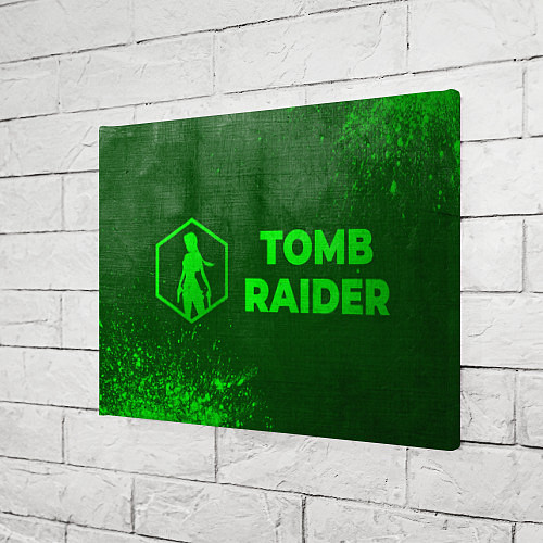 Картина прямоугольная Tomb Raider - green gradient по-горизонтали / 3D-принт – фото 3