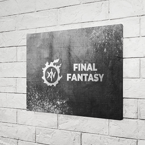 Картина прямоугольная Final Fantasy - grey gradient по-горизонтали / 3D-принт – фото 3