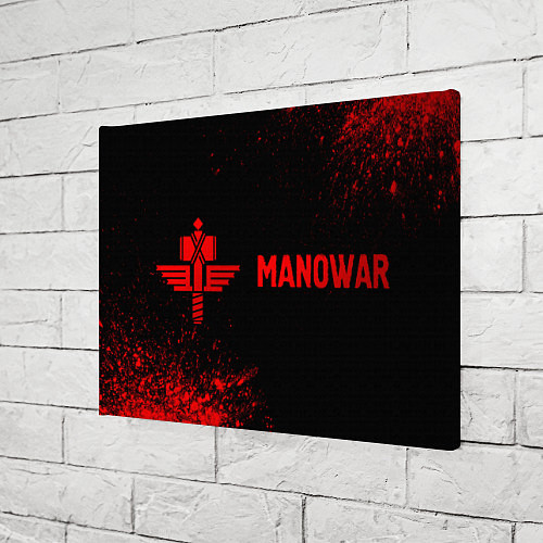 Картина прямоугольная Manowar - red gradient по-горизонтали / 3D-принт – фото 3
