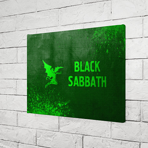 Картина прямоугольная Black Sabbath - green gradient по-горизонтали / 3D-принт – фото 3