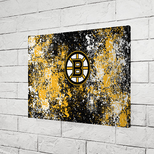 Картина прямоугольная Boston Bruins NHL black / 3D-принт – фото 3