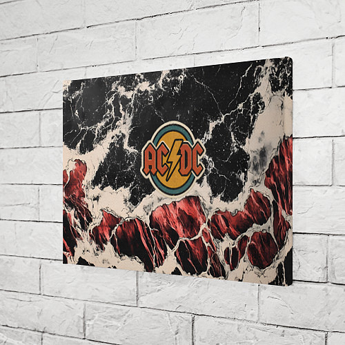 Картина прямоугольная ACDC ретро лого / 3D-принт – фото 3