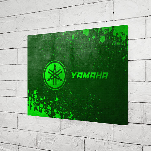 Картина прямоугольная Yamaha - green gradient по-горизонтали / 3D-принт – фото 3