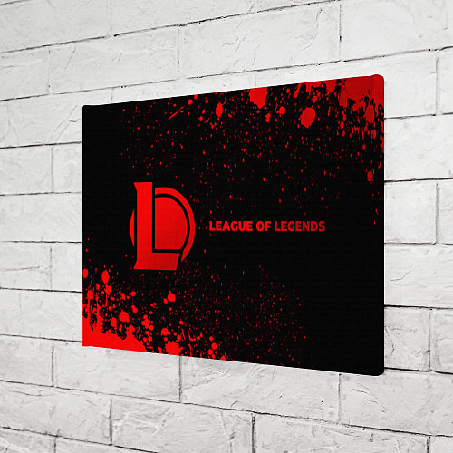 Картина прямоугольная League of Legends - red gradient по-горизонтали / 3D-принт – фото 3