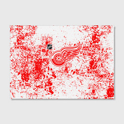 Холст прямоугольный Detroit Red Wings NHL white, цвет: 3D-принт — фото 2