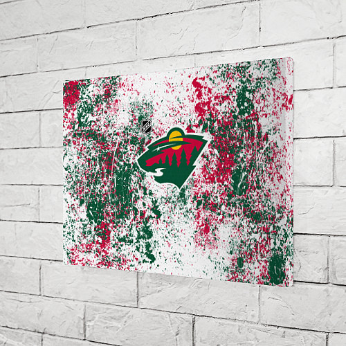 Картина прямоугольная Minnesota Wild NHL white / 3D-принт – фото 3