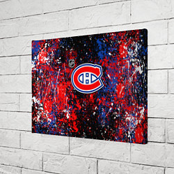 Холст прямоугольный Montreal Canadiens NHL black, цвет: 3D-принт — фото 2