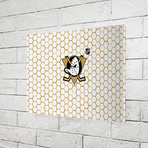 Картина прямоугольная Анахайм Дакс - белые соты / 3D-принт – фото 3