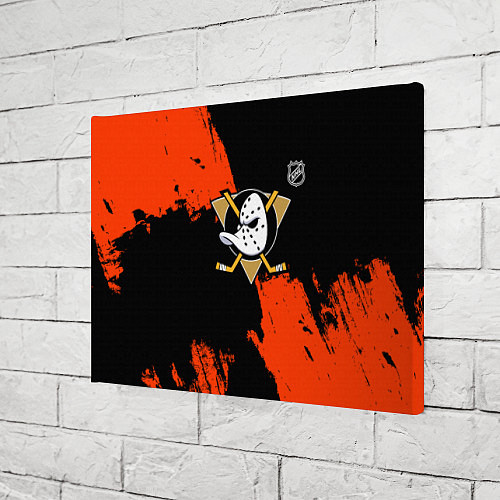 Картина прямоугольная Анахайм Дакс - оранжевая краска / 3D-принт – фото 3