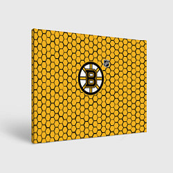 Картина прямоугольная Бостон Брюинз - желтые соты