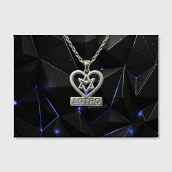 Холст прямоугольный Astro логотип с цепочкой, цвет: 3D-принт — фото 2