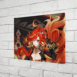 Холст прямоугольный Mavuika Genshin Impact, цвет: 3D-принт — фото 2