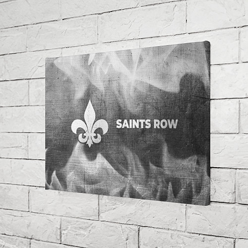 Картина прямоугольная Saints Row - grey gradient по-горизонтали / 3D-принт – фото 3