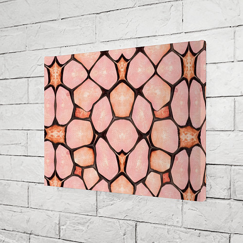 Картина прямоугольная Розовые пятна жирафа / 3D-принт – фото 3